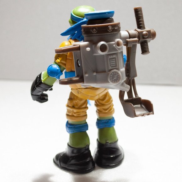 2012 TMNT Teenage Mutant Ninja Turtles Leonardo Action Figure Ooze Backpack  X - Picture 3 of 4